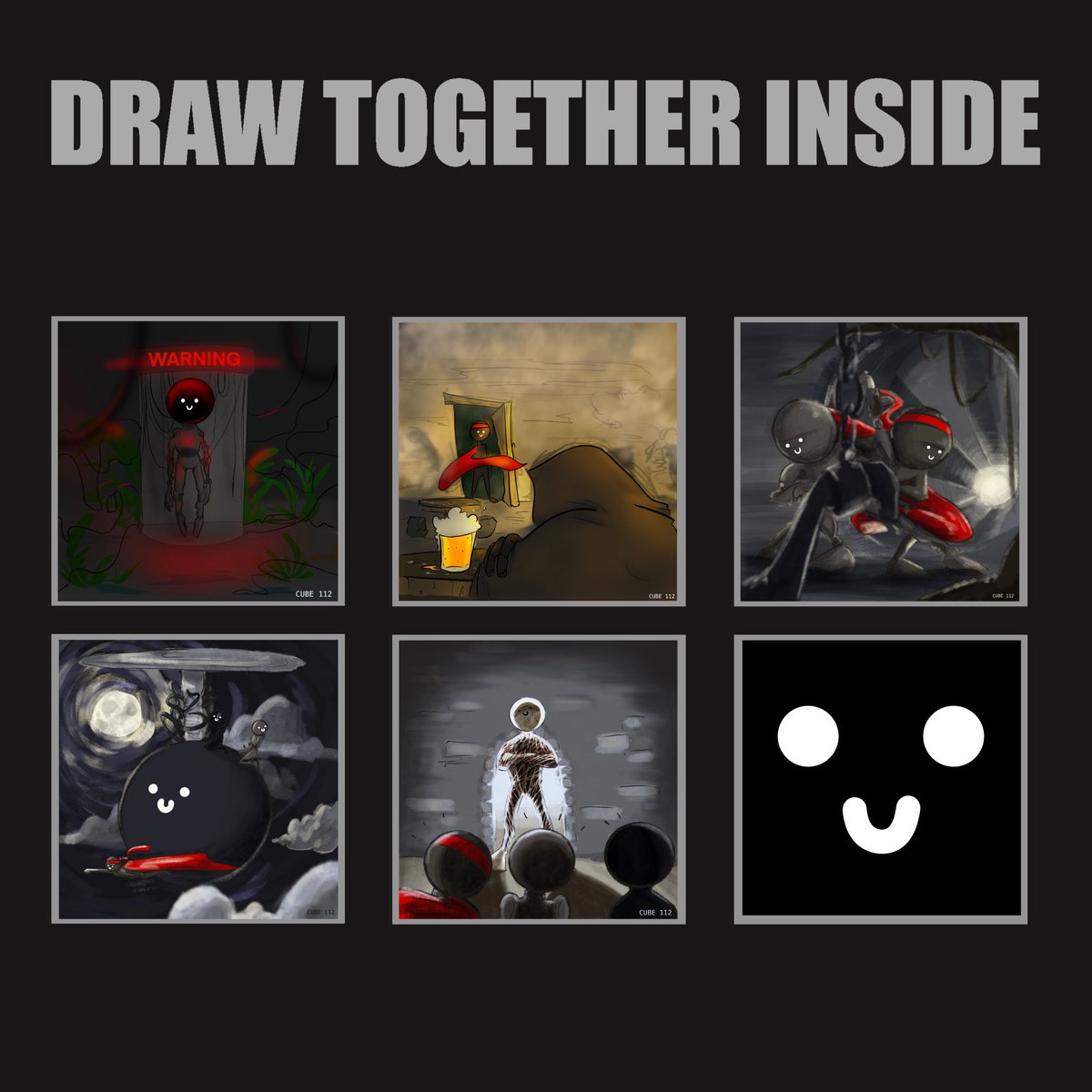 Cube_0112's tweet photo. #DTinside Après 6 semaines et beaucoup d’énergie dépensée qui m’ont vraiment rendu heureux, voici le dernier thème du Draw Together : clone. https://t.co/hyXVPrtwVt