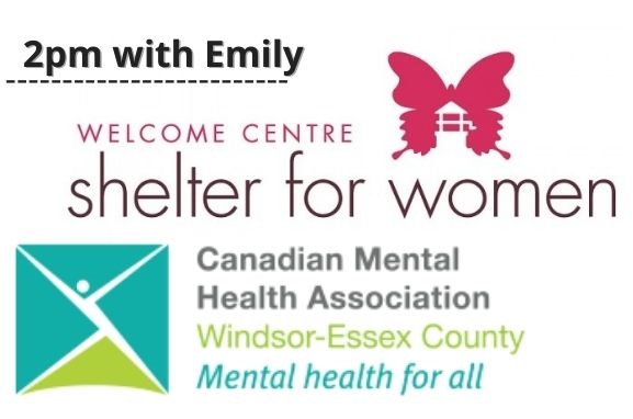 CJAMFM's tweet photo. 2pm: Program Director Emily interviews Randi-Lyn from @WellComeCentre & a rep from @CMHAWECB
#PovertyIssues
#MentalHealth
#HomelessnessWindsor
#WindsorOntario https://t.co/8ybljoCIHU