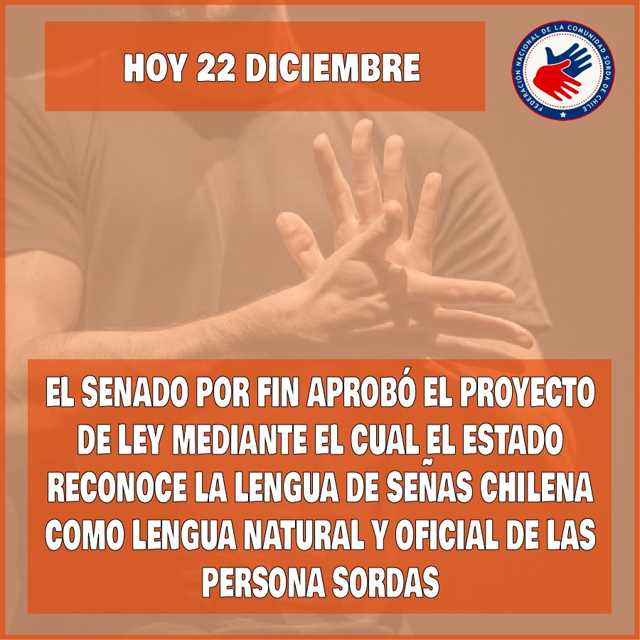 Esto si es una buena noticia para la Comunidad de Personas Sordas de Chile.