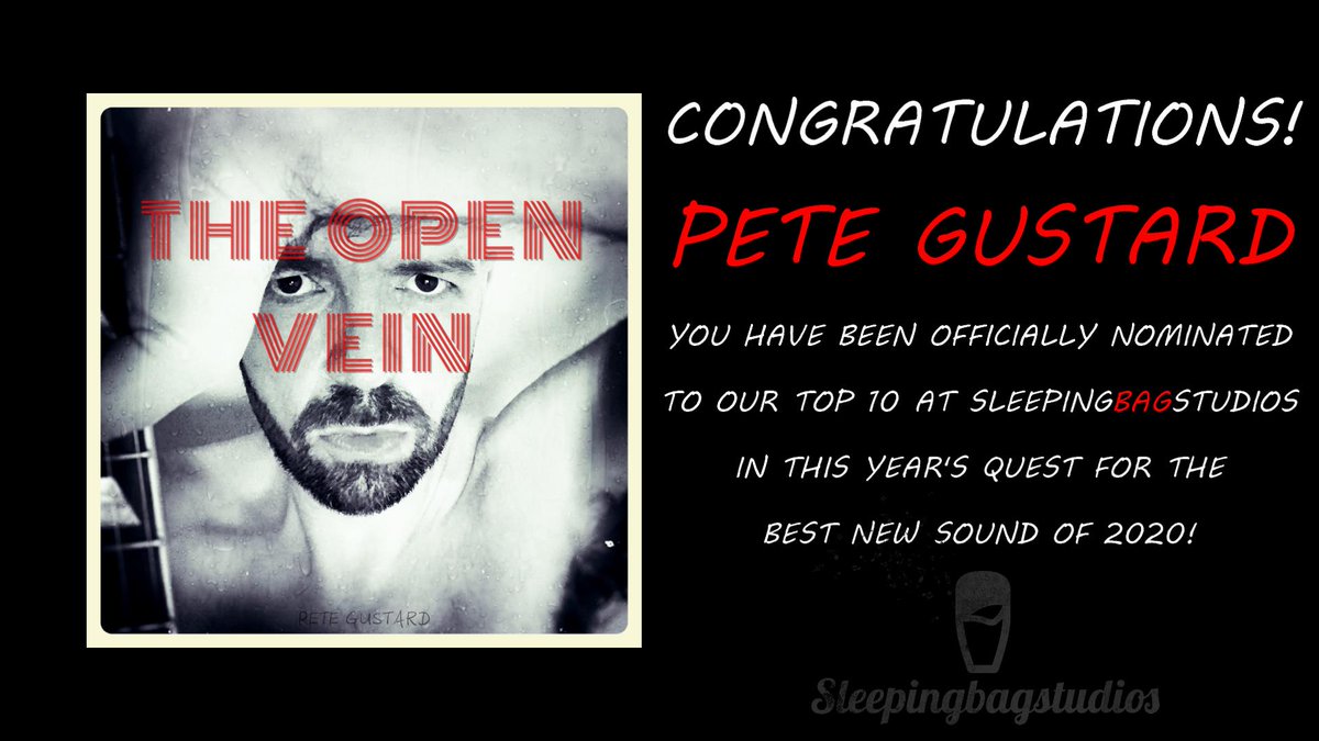 sleepingbagrec's tweet image. Best New Sound 2020 Nomination – Pete Gustard
Voting runs officially Dec. 26th - Dec. 30th!
sleepingbagstudios.ca/best-new-sound…
#PeteGustard
#TheOpenVein
#SBSBestNewSound2020
#Nomination
#sleepingbagstudios