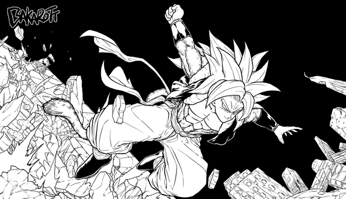 SSJ4 GOGETA Linework 