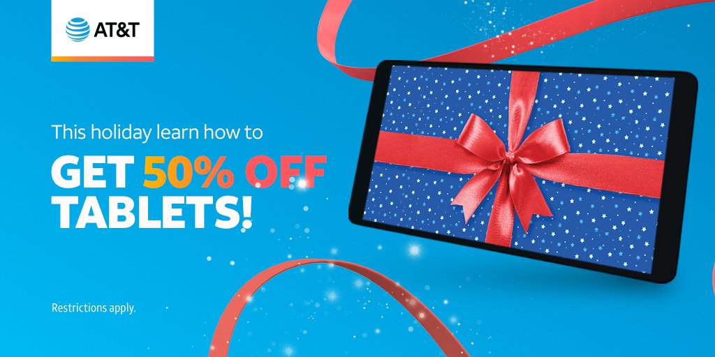 mobilygarnernc's tweet photo. Get everyone the gift they really want this holiday season. Visit me at west garner to learn more about saving up to 50% off tablets for you and everyone on your shopping list. These deals won’t last! https://t.co/FmZfcHlSLd #ATTEMPLOYEE https://t.co/wqWInwWa0M