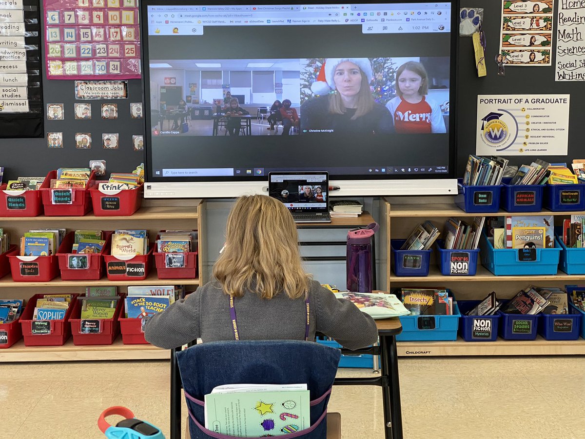 mscappa303's tweet photo. Thank you to Lila’s parents and Angie and her mom! Both families shared holiday traditions and a book. Happy Holidays! #parkavepride https://t.co/IASNszKWb3