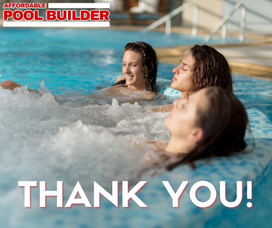 Happy Tuesday everyone! We, at Affordable Pool Builder, are grateful for our continued business relationship with you. 

We appreciate the support and hope that your holidays and the upcoming year will bring happiness, peace, and success.