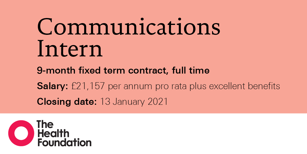 HealthFdn's tweet photo. Are you interested in pursuing a career in communications?

We have an opportunity for an intern keen to experience a broad range of communications work, with a particular emphasis on digital communications and engagement.

Apply now: https://t.co/ICDQu94Iay~
#internship https://t.co/G3vGBxSh7b