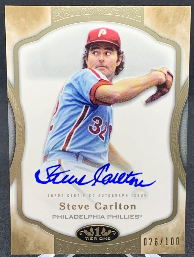 This is the only Steve Carlton card of any kind in my collection but it s a good one. Happy 76th Birthday Steve! 