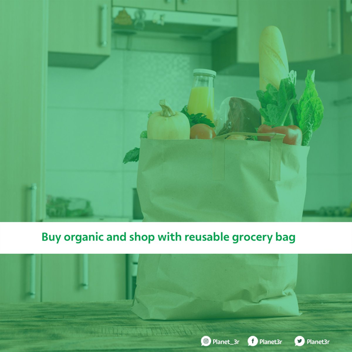 Planet3r's tweet photo. 3 ways to make your cooking greener♻️🍀💚

1. Buy organic and shop with reusable grocery bag
2. Avoid wasting water while cooking
3. Convert spoilt leftovers to manure for your garden. 
Let's continue to #StaySafe from #COVID19

#climateaction #Savetheplanet #reducereuserecycle https://t.co/Dm1ZxjLcxu
