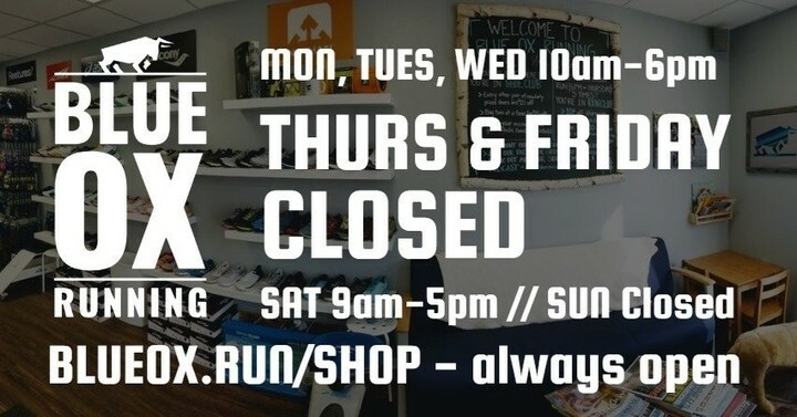 BlueOxRunning's tweet photo. PSA regarding #holiday #hours this week (and next week as well!)
.
#eauclairewi #runeauclaire #blueoxHERD #downtowneauclaire @downtowneauclaire #ecwi #smallbusiness #shopsmall #shoplocal https://t.co/h5yThq0Qpc https://t.co/sFVC1iFD2U