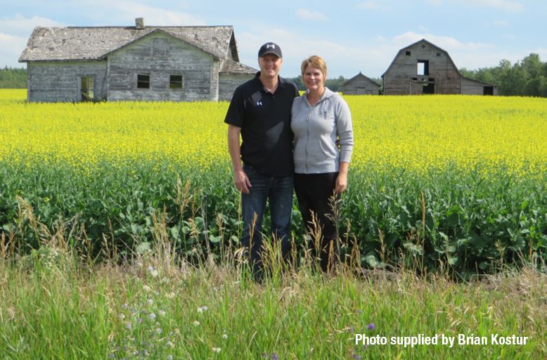 BASFAgSolutions's tweet photo. Our next winner of the #InVigorCommunity Challenge is Brian Kostur of #Ashville MB. His InVigor jacket was the ice breaker in meeting his future flame, Wendy. Brian is using the cash prize to support his other true love, Grand Plains Minor Hockey. #WestCdnAg https://t.co/5iQOwvXs2L