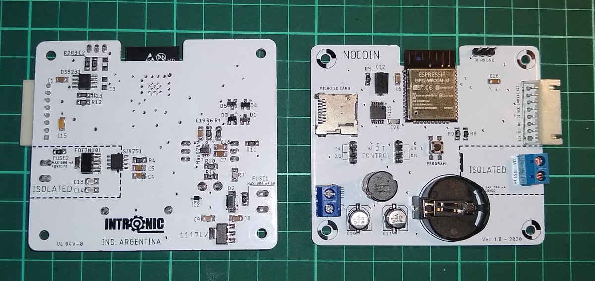 Intronic_ar's tweet photo. Terminando de poblar y testear las placas para NOCOIN. Las mismas ofrecen automatismos para facilitar el pago de máquinas.

Nosotros: https://t.co/PJLnCaBj97
LinkedIn: https://t.co/uzeNwM6nBJ
Instagram: 
@intronic_ar https://t.co/m4Jgtwb8M2 https://t.co/tsztGlMzVA