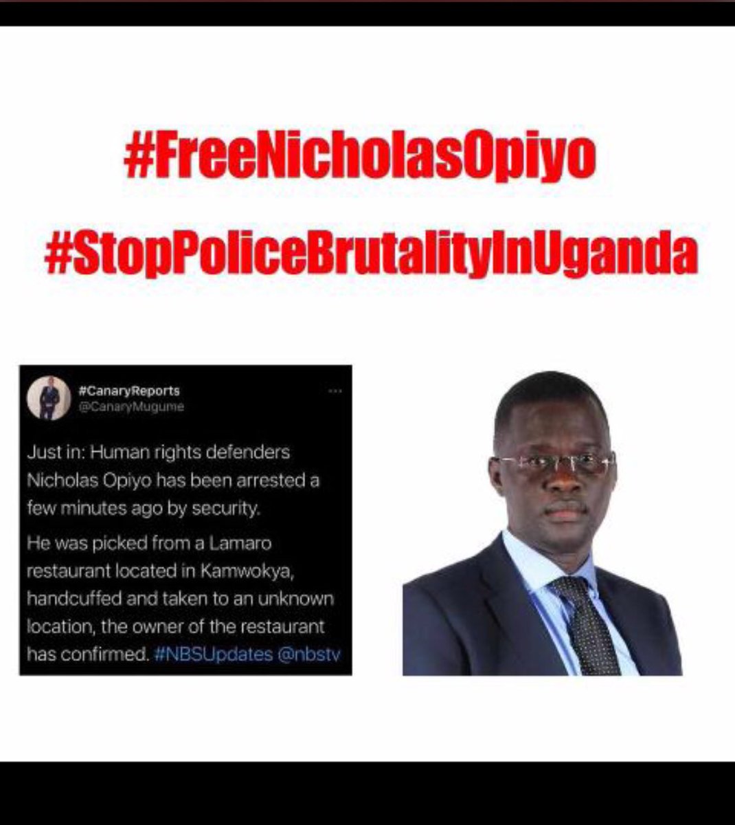 scamwesigye2's tweet image. #FreeNicholasOpio