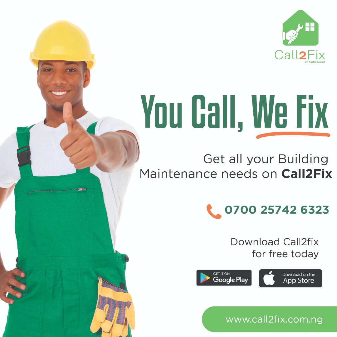 Call2Fix_ng's tweet photo. Need emergency home repairs or maintenance works over the holidays? Well, we've got you covered!  With Call2Fix, you are empowered to choose from over 1,000 professional technicians to perform the job. #YouCallWeFix #Call2Fix 1/4 https://t.co/jxuLFU2xvs
