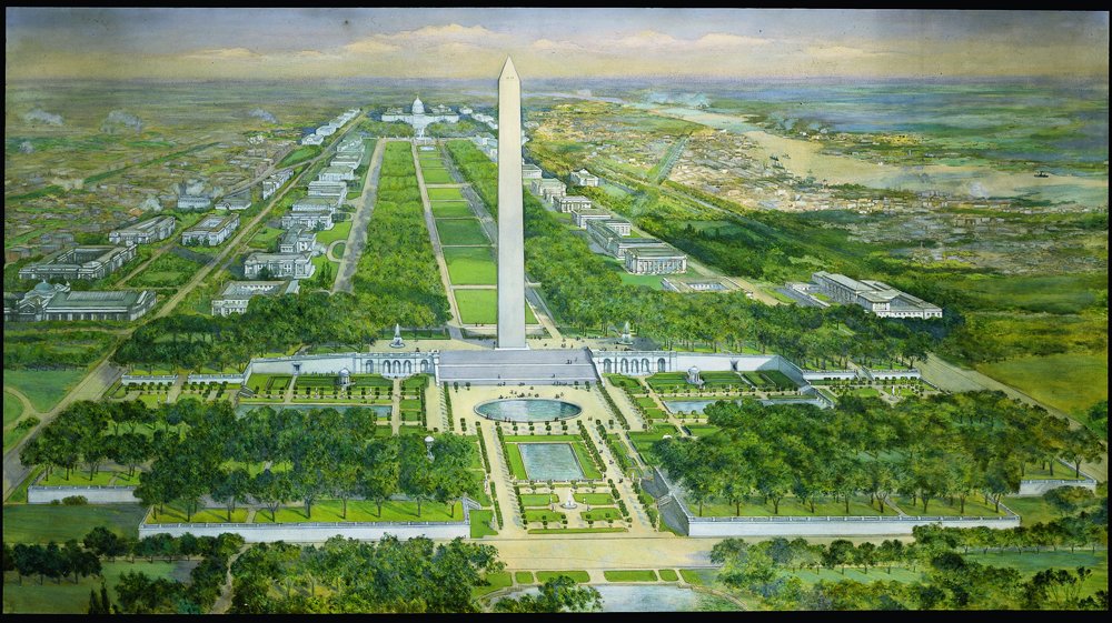 Seeing this Sen. McMillan organized a commission of Charles McKim, Daniel Burnham and Frederick Law Olmstead to study and propose a redesign of the Mall.They created a plan which re-emphasized the classical plan of Washington DC of Jefferson and L'Enfant.8/