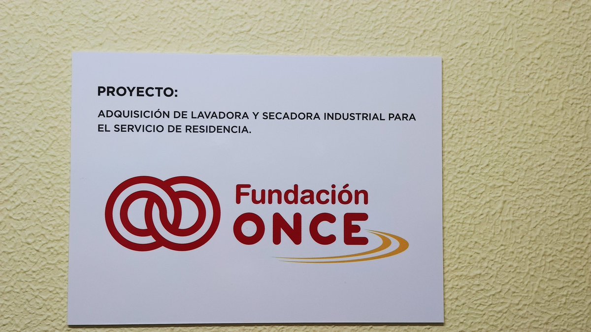 as_burgas's tweet photo. A Fundación Once para a cooperación e inclusión social, ven de concedernos unha axuda económica por un importe de 6.210.40 € que nos permitira poder facer fronte os gastos derivados da adquisición dun lavadora e unha secadora para o Servizo de Residencia. https://t.co/Tf2wXtWIjC