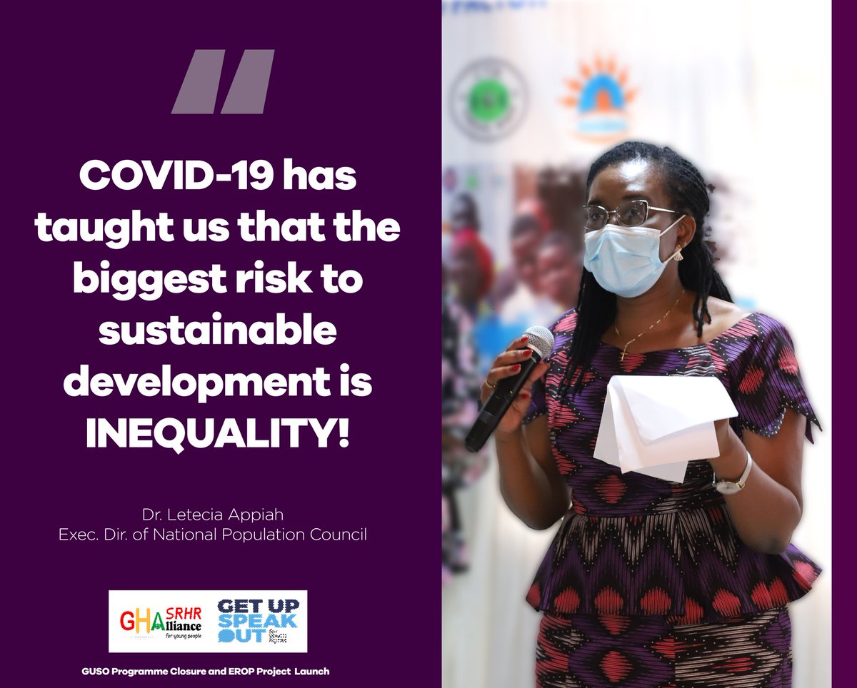 TheGHAlliance's tweet photo. Indeed,the biggest risk to sustainable development is inequality,as highlighted by the Exec. Dir. of @Npcofficial1 at our event today! Thankfully, #GUSO has worked to empower young people to bridge this inequality and the Alliance will continue to do so with our new #EROPProject https://t.co/w6sbiJdSDj
