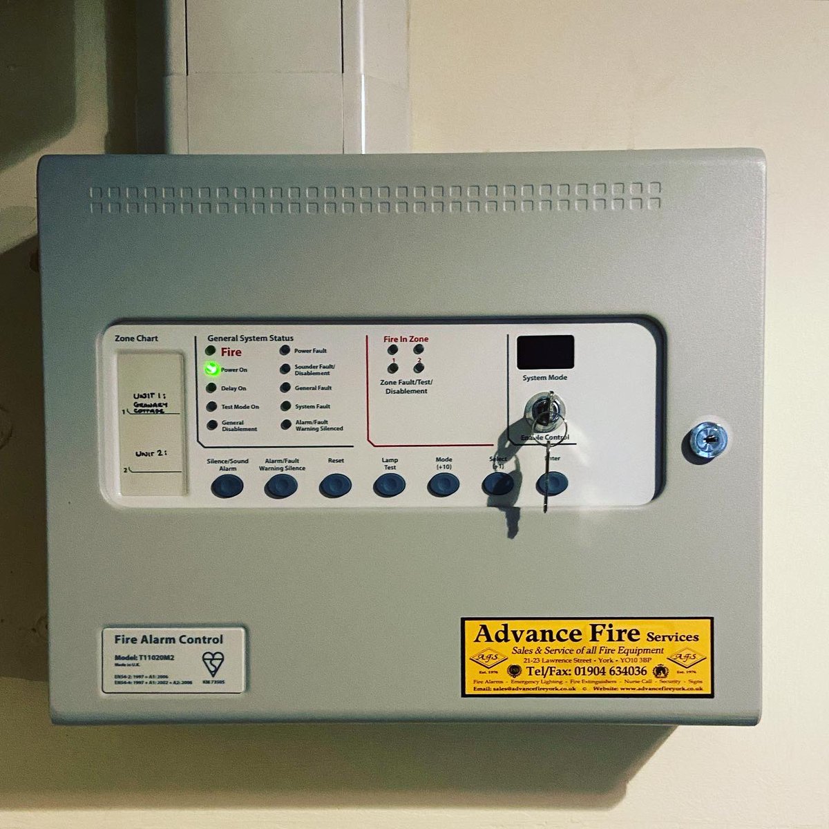 advancefireyork's tweet photo. Replacement of a faulty #FireAlarmPanel, #Photoluminescent #FireSafetySigns, #Smoke to a #Heat Detector in the flat #Kitchen & a #CallPoint cover to reduce #FalseAlarms near #Easingwold.
sales@advancefireyork.co.uk
01904 634036 (24/7 #CallOut)
#FireProtection #Yorkshire #UK ๐ฌ๐ง https://t.co/s7mIuEU4On