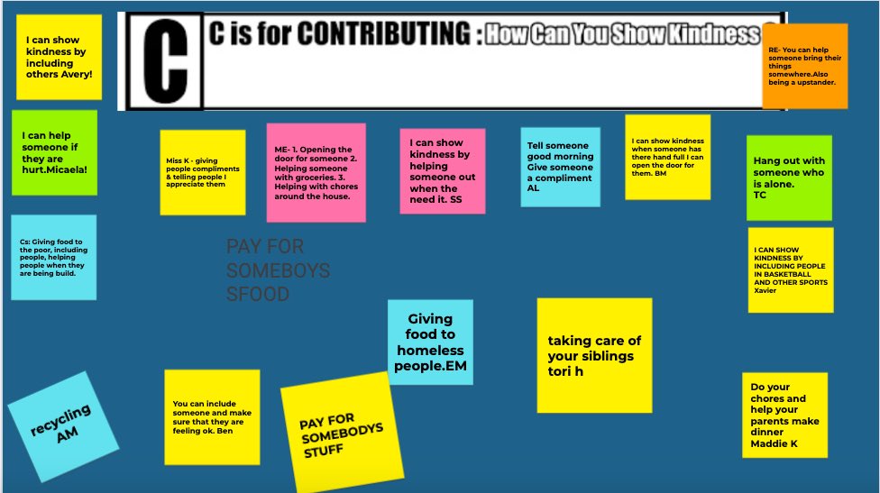 MissKlimowicz's tweet photo. Ss took to @googlejamboard to complete today’s resiliency challenge. We reflected on how we know when we need a break &amp; what tools we have to support us through challenging times. These 5th graders are getting really great at self-reflection! #proudteacher @HowellTwpRamtwn https://t.co/UpT4uio2fh