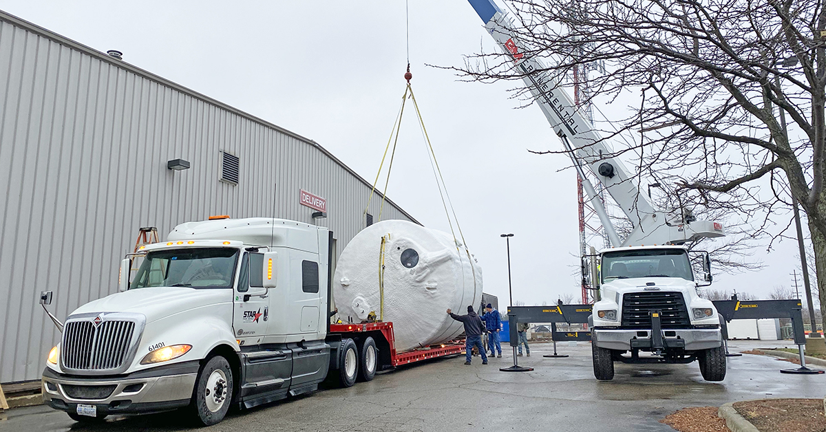 Our team is loading a 15,000 Gallon #Diesel Exhaust Fluid Cold Weather Bulk Tank!  bit.ly/34EmsqB