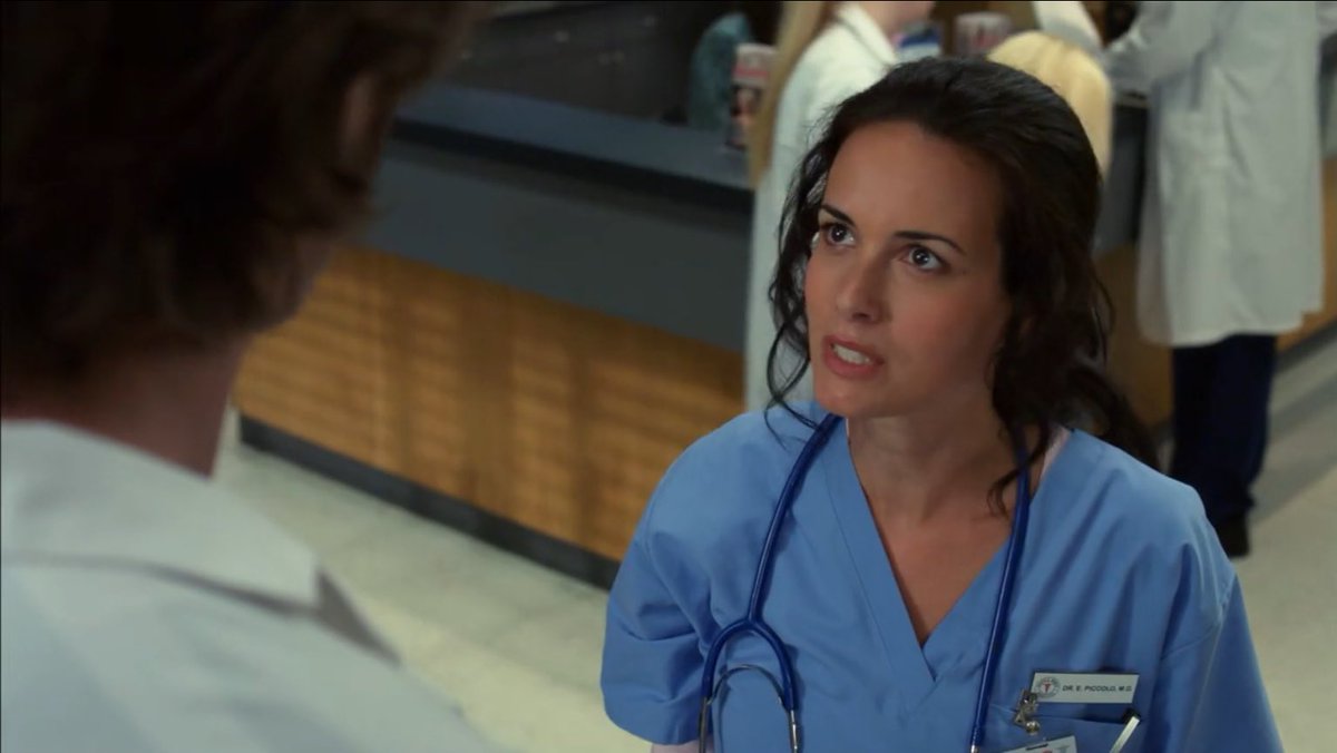 Christine Chatelain:- (1x20, 15x20) Jenny- (5x08 Dr. Ellen Picolo