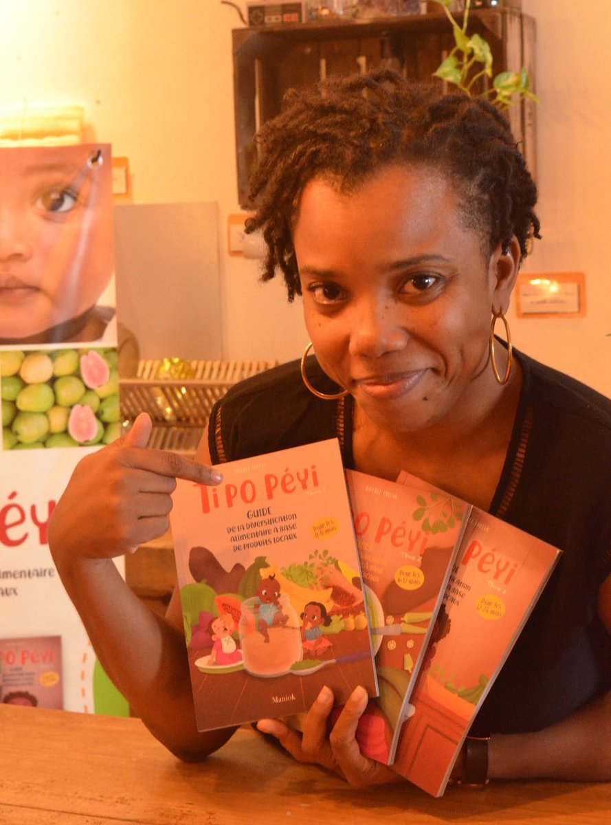 IKONECaraibes's tweet photo. 📚Ce mercredi 23 décembre, la Librairie Générale organise une rencontre littéraire autour des guides Ti Po Péyi de Rachel Lollia à Jarry 📍
⠀
Parlons bébé 👶🏽, parlons de tout l’amour que nous pouvons leur exprimer à travers la thématique de l’alimentation ! https://t.co/dz9CBWGsFo