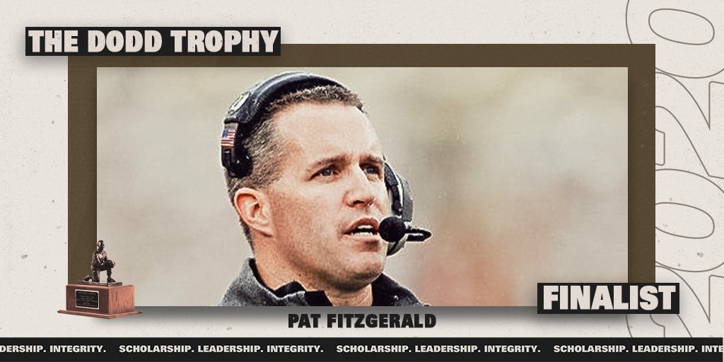 Fan Voting is now open for the 2020 Dodd Trophy 🏆
RT to cast your vote for <a href="/coachfitz51/">Pat Fitzgerald</a> as the Dodd Trophy Coach of the Year! 

<a href="/NUFBFamily/">Northwestern Football</a> | #GoCats