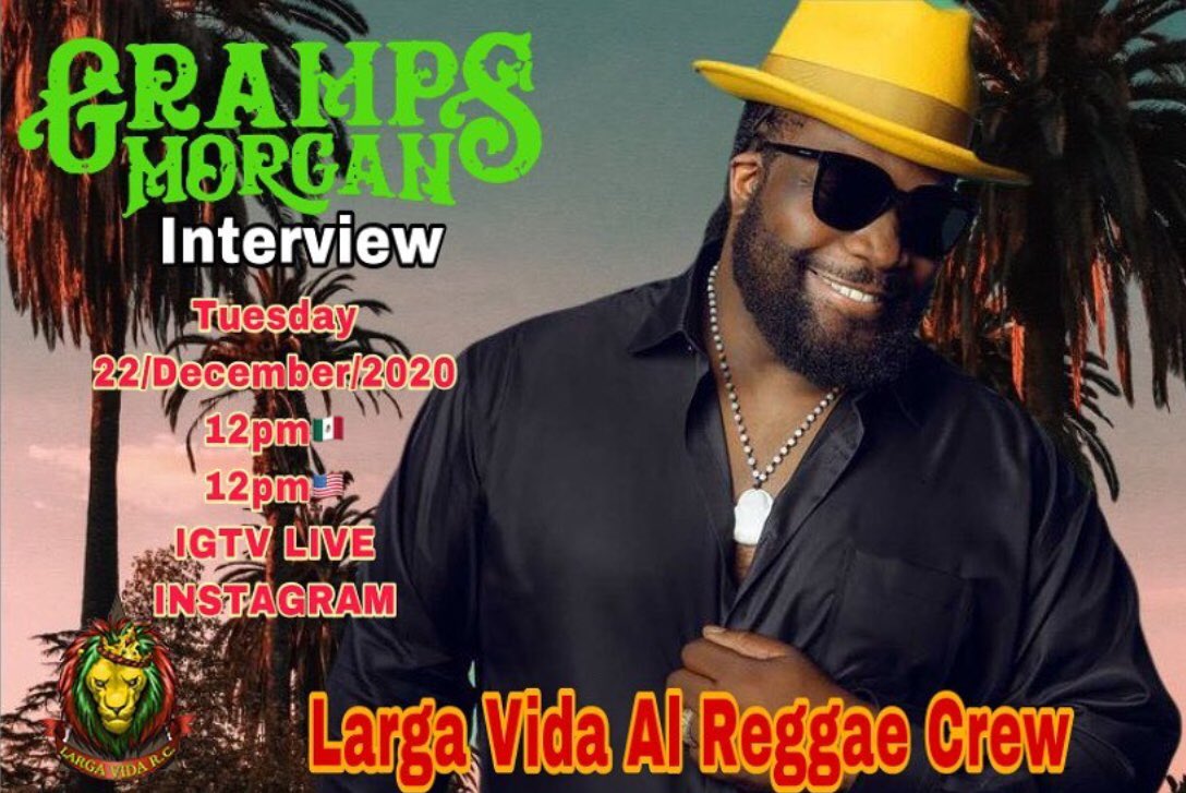 LargaVidaRC's tweet photo. Gran charla con!!  @grampsmorgan 🙏💚💛❤️thanks . 👉🏼👉🏼👉🏼 https://t.co/3A6kmBx9jz  #ReggaeInternational #ReggaeMusic #reggaemusic #reggae #compartiendoreggae #LargeUp #InstagramLive #IGTV https://t.co/y7w0ElvC7w