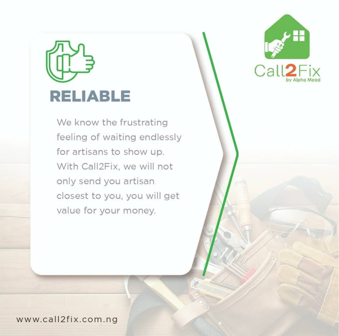 Call2Fix_ng's tweet photo. So what are you waiting for?  Call us on 0700 25742 6323 or download the app on Google Play or App Store to get started, while we also give you a sizable welcome bonus for your first order. #YouCallWeFix #Call2Fix 4/4 https://t.co/DeR8MasLjJ