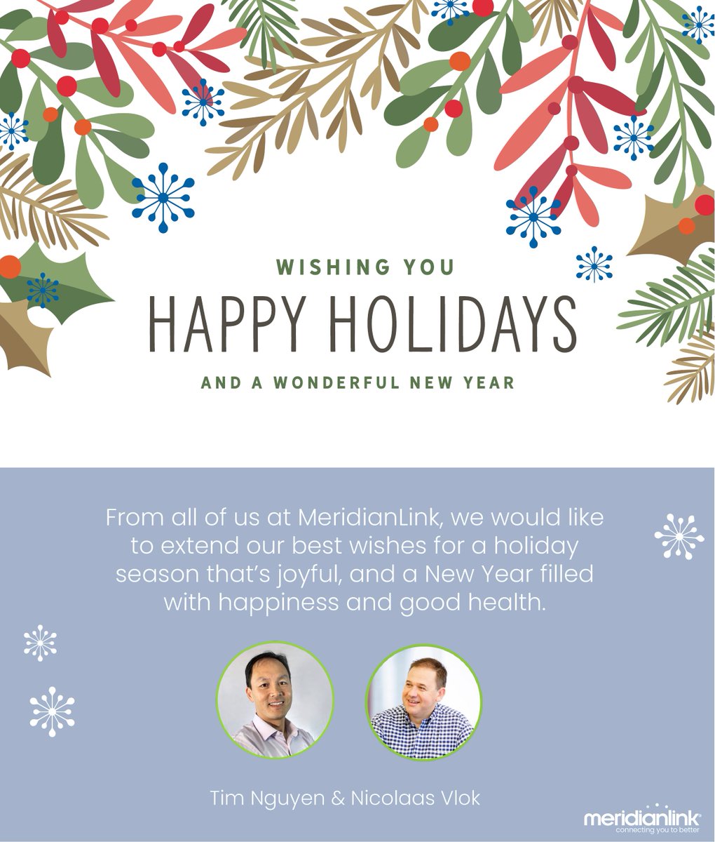 meridianlink's tweet photo. A special toast to you and your colleagues during this holiday season! Our organization is looking forward to having an even bigger, brighter, and better 2021. Cheers!

#HappyHolidays #MLHelps https://t.co/yvikWDQCSX