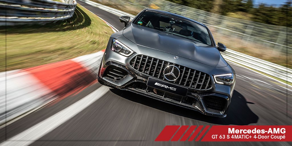 MB_Autotab's tweet photo. Sólo el poder del #DrivingPerformance puede dominar el legendario circuito Nordschleife de Nürburgring. Este año Mercedes-AMG GT 63 S 4MATIC+ 4-Door Coupé es el auto de lujo más rápido del circuito al recorrerlo en 7:23,009 min. https://t.co/9TkVDzFsOH
