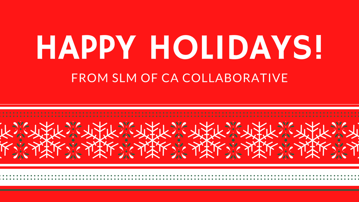 slmofca's tweet photo. #HappyHolidays to YOU from the Smarter Lunchrooms Movement of California Collaborative! Enjoy the holiday season! https://t.co/E4MhKNFTaK