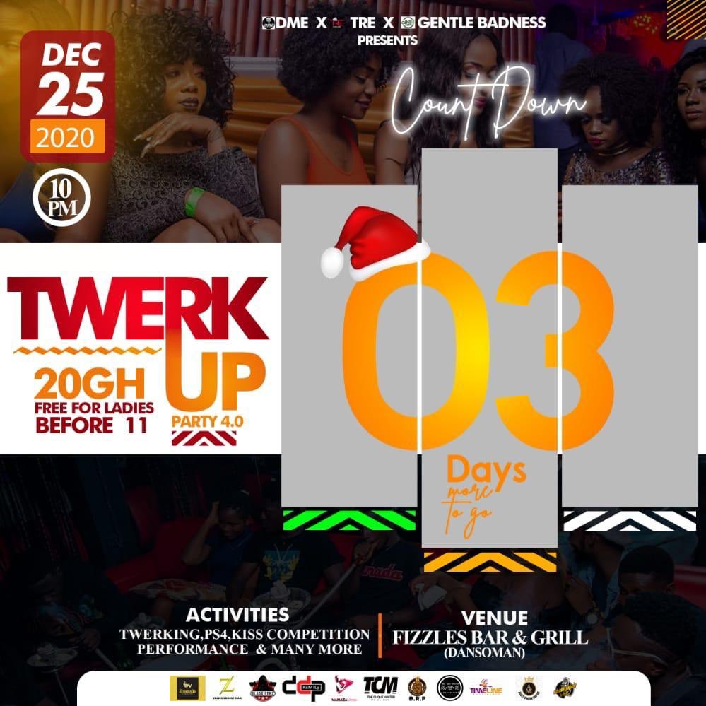 CeoKisses's tweet photo. 03 DAYS MORE TO THE LITTEST DECEMBER PARTY EVER 🔥🔥🔥, COME LETS HAVE FUN.@Serwaa_Amihere @AyamRefill @efiaodo1 @Mheek14 https://t.co/t1Sj7xHeUX