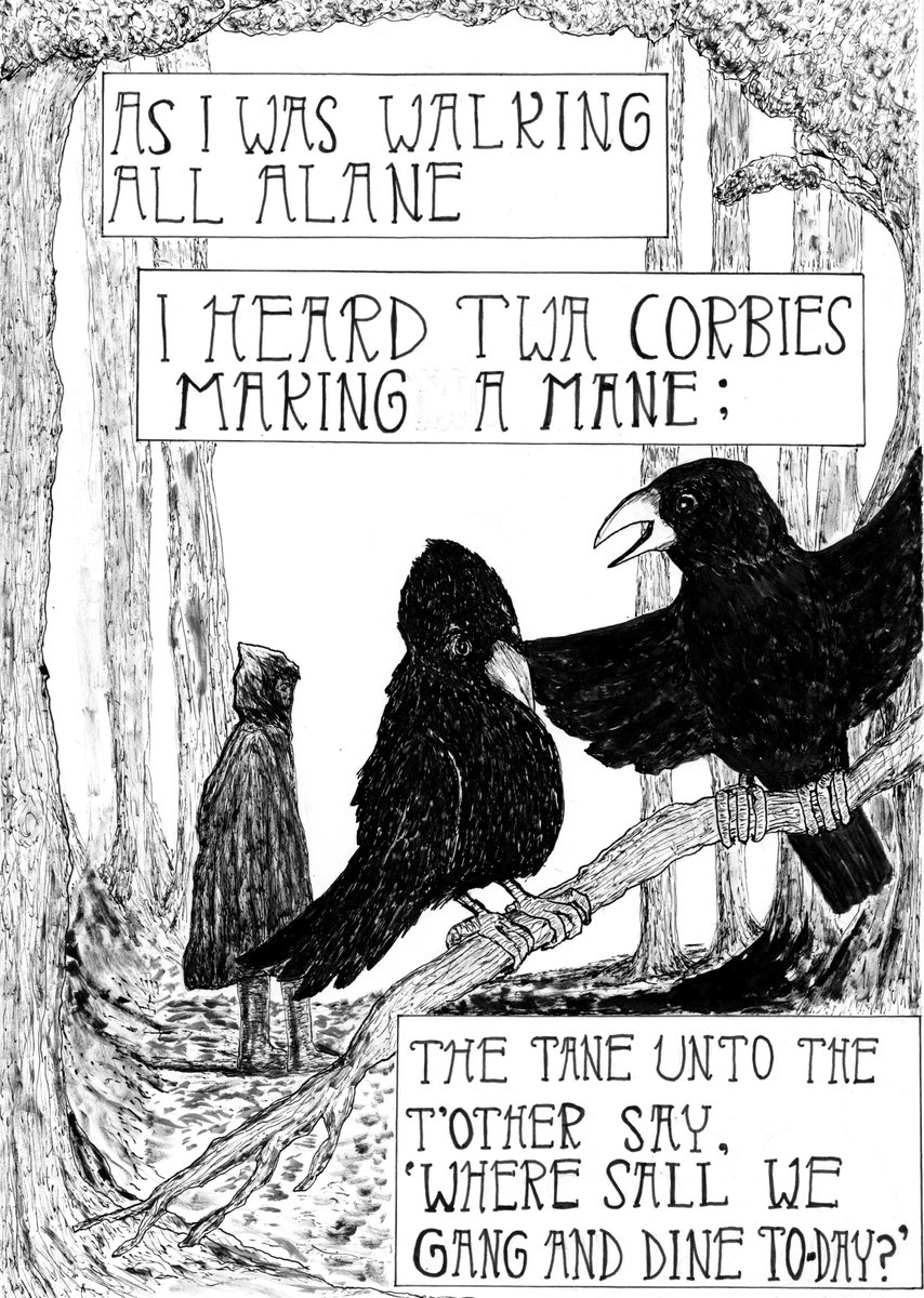 SubsidingSun's tweet photo. Twa Corbies, a traditional ballad: https://t.co/H0GDRbepBH