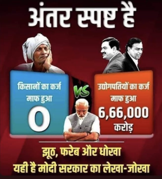 sonuatw70373926's tweet photo. #supportfarmerprotests
#BoycottAdaniAmbani
#IndiaSupportFarmerProtest
#FarmersDoneWithModiJumlas
#TakeBackAntiFarmLaws
#Tractor2Twitter https://t.co/cR8KJXiRSX