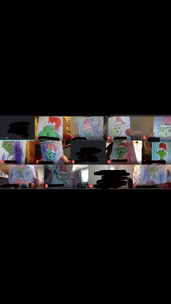 When it’s Grinch Day in kindergarten, you obviously have to do a directed drawing of The Grinch. These kiddos did an awesome job!