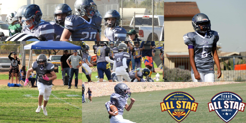 Five members of the 11U Horizon Falcons named to the Southwest and Texas Youth Football All Star Showcases. The Falcons continue to be well-represented.