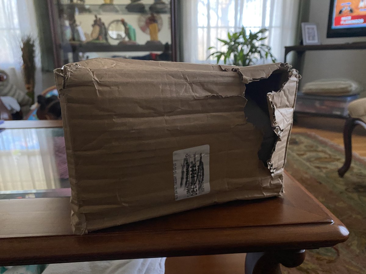 Mr_Nice_Guy87's tweet image. Wow @QVC this is the type of packaging you guys utilize?! Flimsy boxes that arrive half opened AND the product is wet!!! I hope it works! You guys should be ashamed! I hope Flappy works for my daughter when she opens what’s left of the box! #Disappointed #WillNEVEROrderAgain