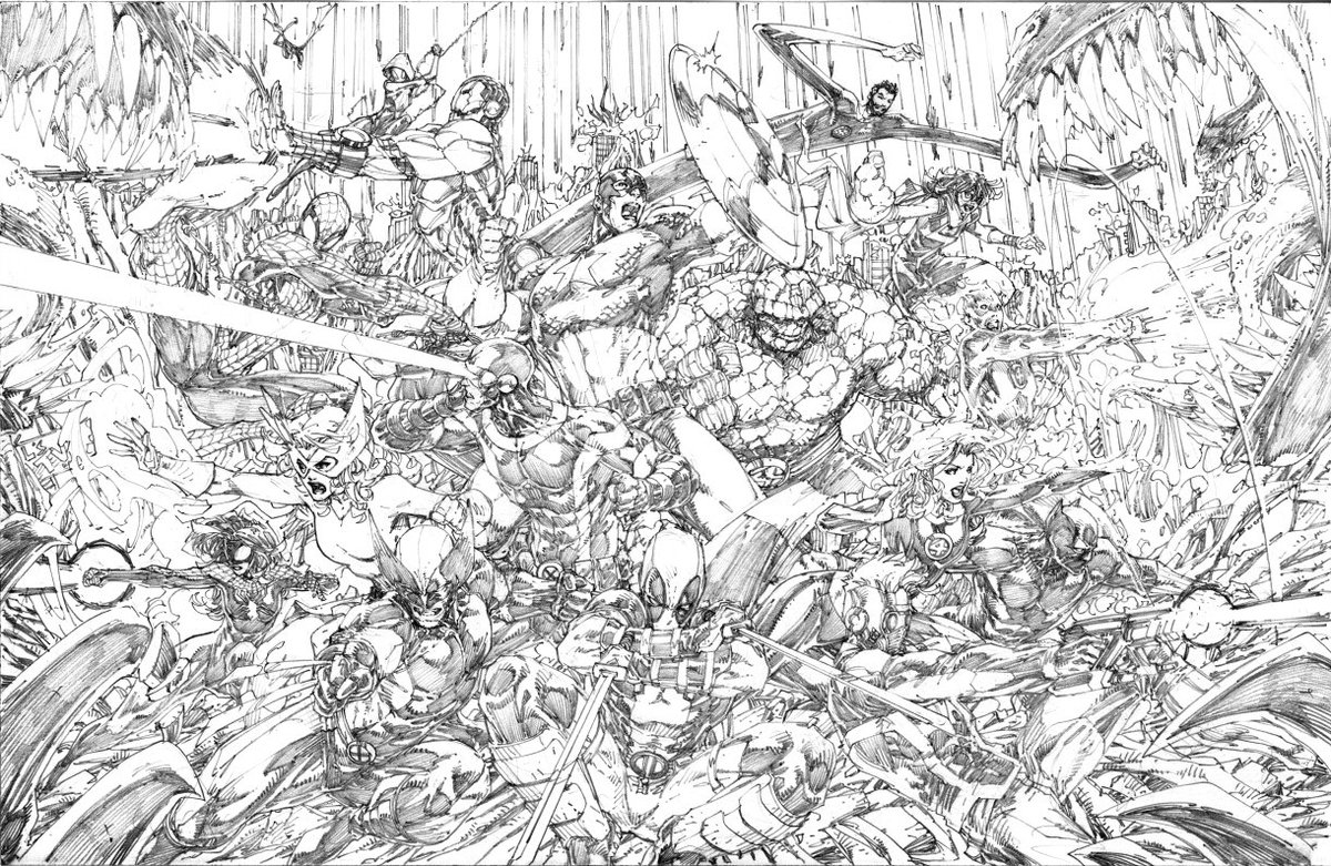 RT @Demonpuppy: I got to draw the Marvel Universe! My first Marvel Spider-Man to boot! https://t.co/anSvV4860K