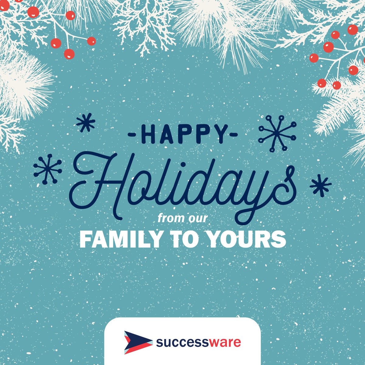 successware21's tweet photo. Have a safe and happy holiday season! #successware #authoritybrands #staysafe #happyholidays https://t.co/YvnHb0QeBi