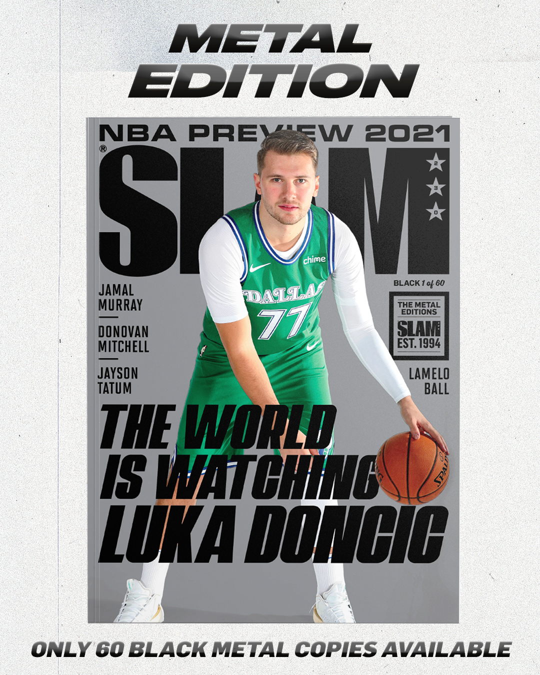 47 Slam Cover Tee - Luka Doncic (SLAM 230) White / XXL