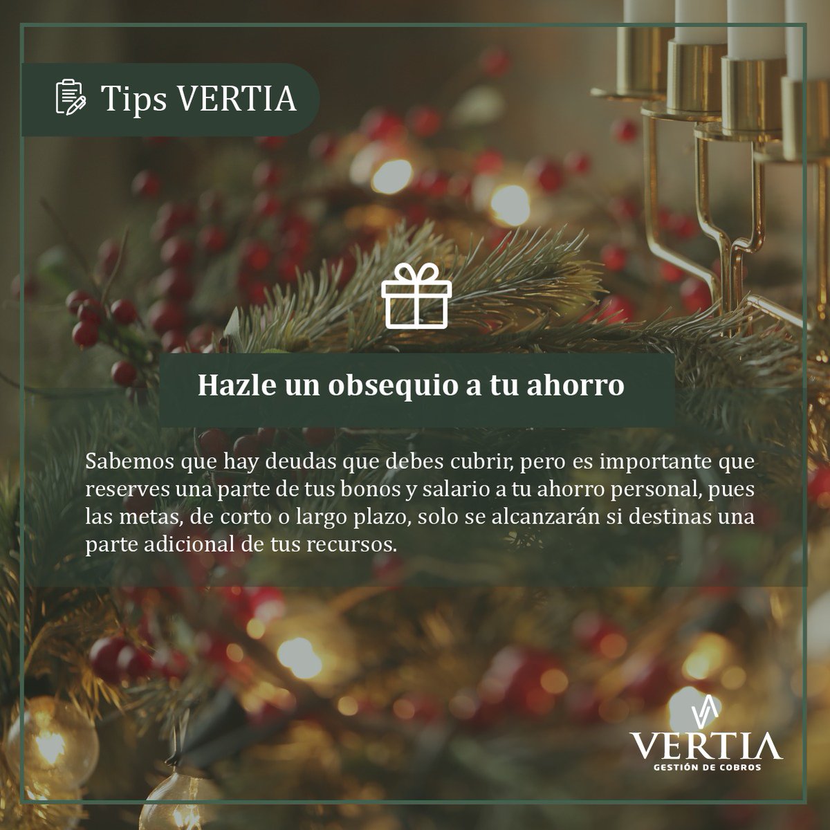 Vertiado's tweet photo. Hemos elaborado este breve resumen con tips que pueden serte de mucha ayuda a la hora de gestionar tus gastos navideños.⁣
⁣⁣⁣⁣⁣
🟢Para más información sobre estos temas ingresa a https://t.co/FYtqHHLDeH⁣⁣⁣

#VertiaGestionDeCobros #Créditos https://t.co/x5qadTECvE