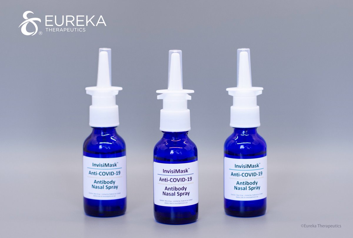 EurekaThera's tweet photo. @EurekaThera's #InvisiMask #antibody nasal spray forecast as 2021 next generation-defense against #COVID19 by @FiercePharma. Read more: https://t.co/ZamYI4myF7 https://t.co/QNaDs451LL