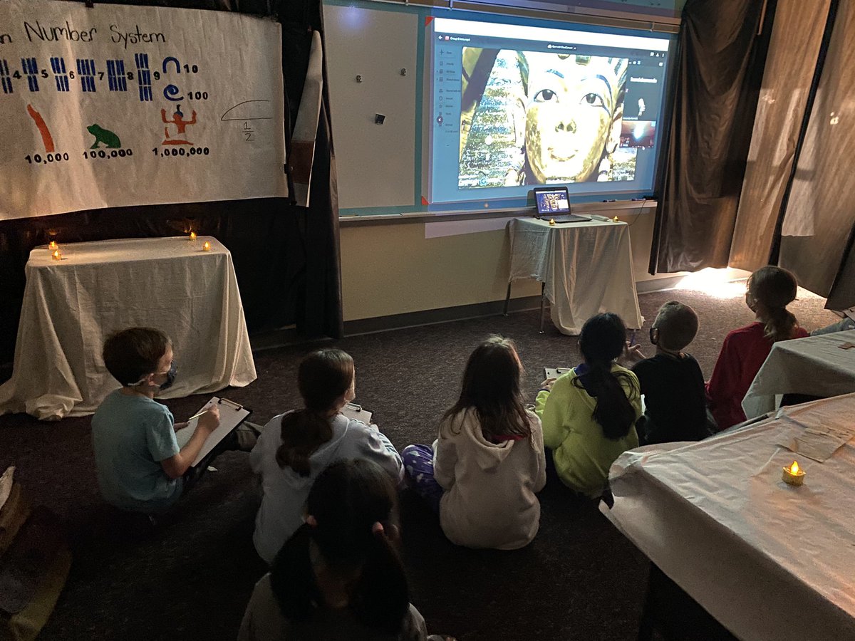 MrsHornick's tweet photo. School looks different this year and to keep our Ss safe instead of interactive museums our students created breakout rooms they could digitally run from other locations in the school to teach peers! #EgyptInquiry @pleasvalcsd @MrsNotton @Pischketeach @MsBielis @MissMeuser16 https://t.co/O3M8R5GhP8