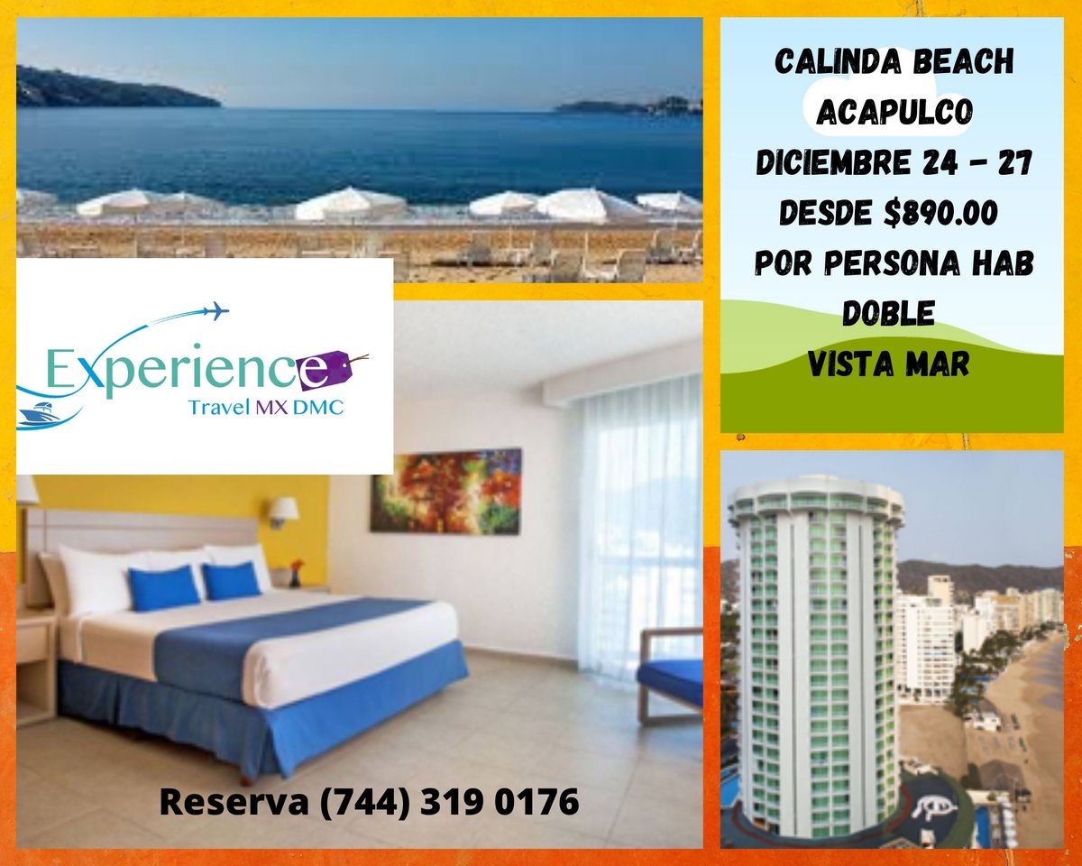 ExperienceTMX's tweet photo. ACAPULCO ! Navidad y Fin de Año como lo mereces ! 😎
Tenemos promociones, Bloqueos y Opciones de Hoteles !
Llámanos - Oficina Matriz Acapulco 
Teléfono - WhatsApp  ( 744 ) 319 0176  - 156 1772 📞 https://t.co/YuupP8FJjp
Creamos Experiencias Inolvidables ! https://t.co/JpS2clfeeg
