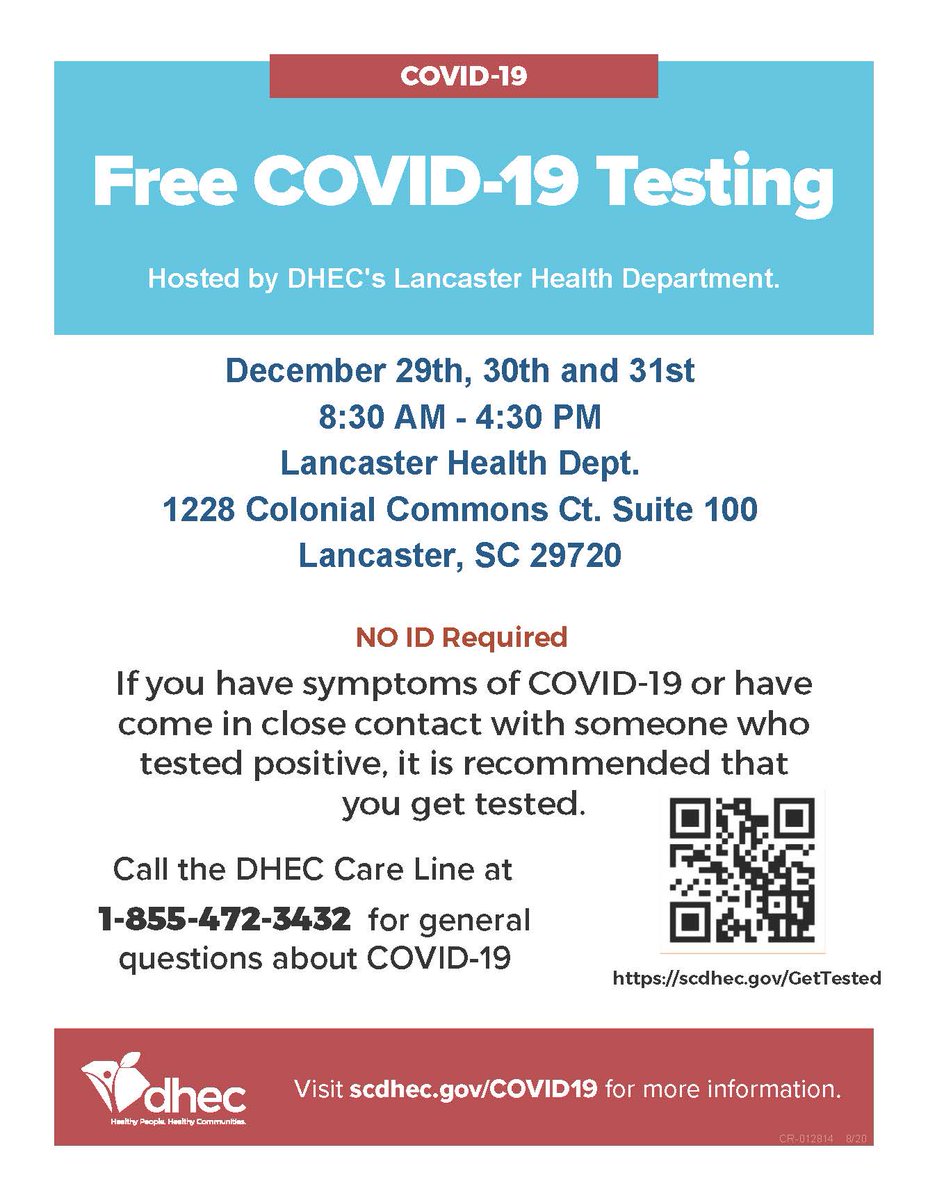 Make sure to get tested after the holidays!