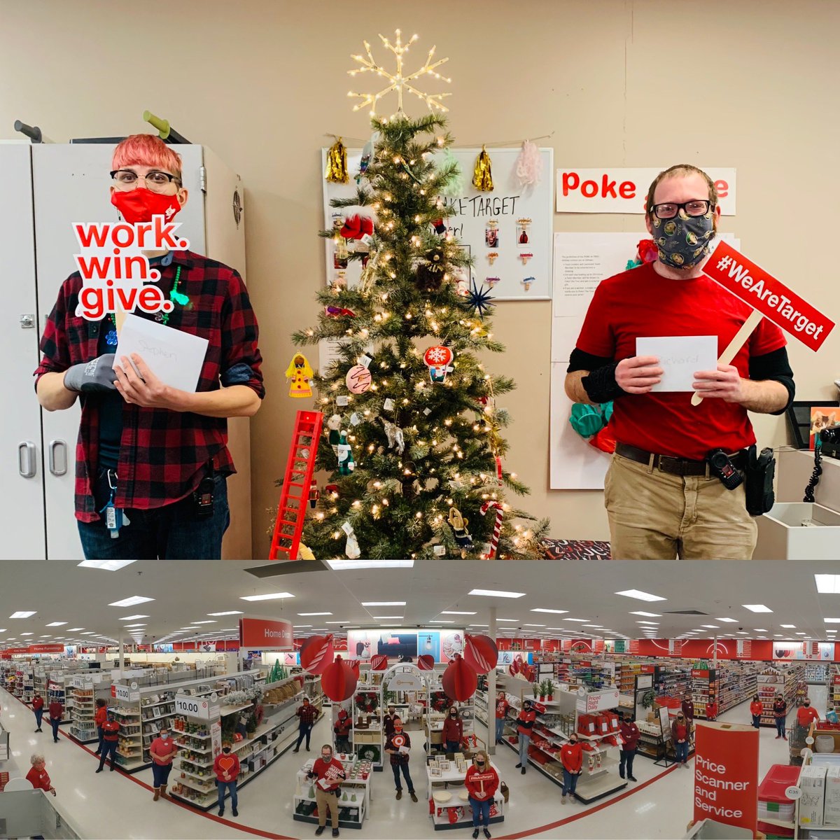 We are so excited to celebrate our #workwingive winners Stephen and Richard! What a great way to begin our Christmas week! #1933dreamteam <a href="/KateMichaelTGT/">Kate Michael</a> @ZacDehenesTGT @colby_stair_87 @ErinHostinsky