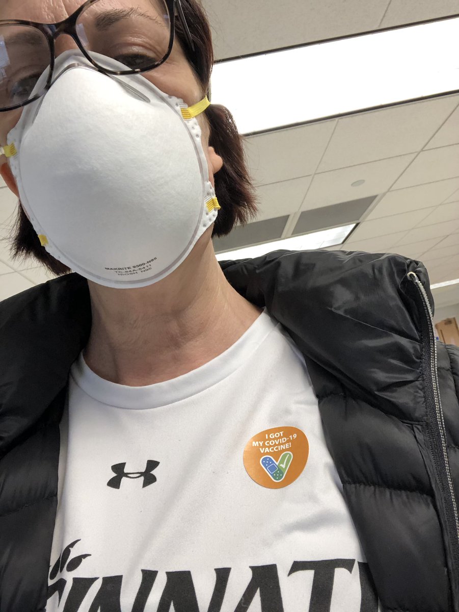 kristenmayell's tweet photo. First step. #notthrowingawaymyshot #CovidVaccine https://t.co/KNTqI27NwR