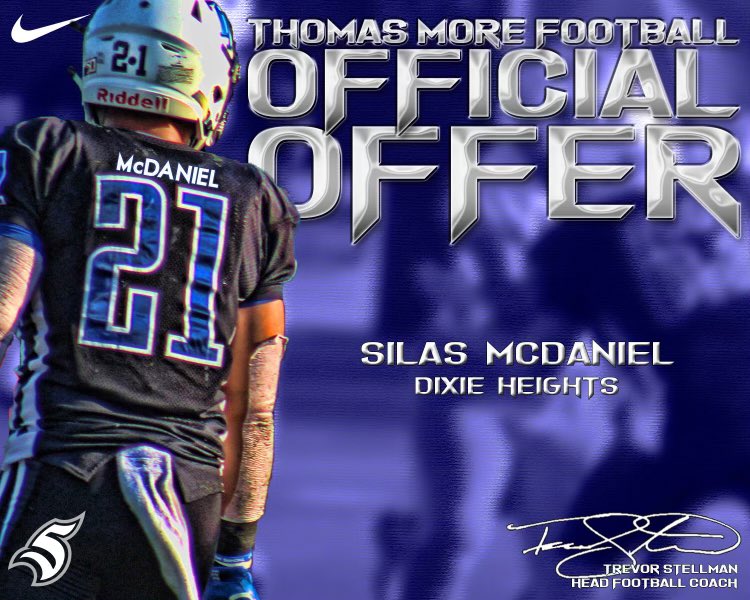 Blessed and honored to receive my 3rd offer to play <a href="/TMU_Football/">Thomas More Football</a> 🔷