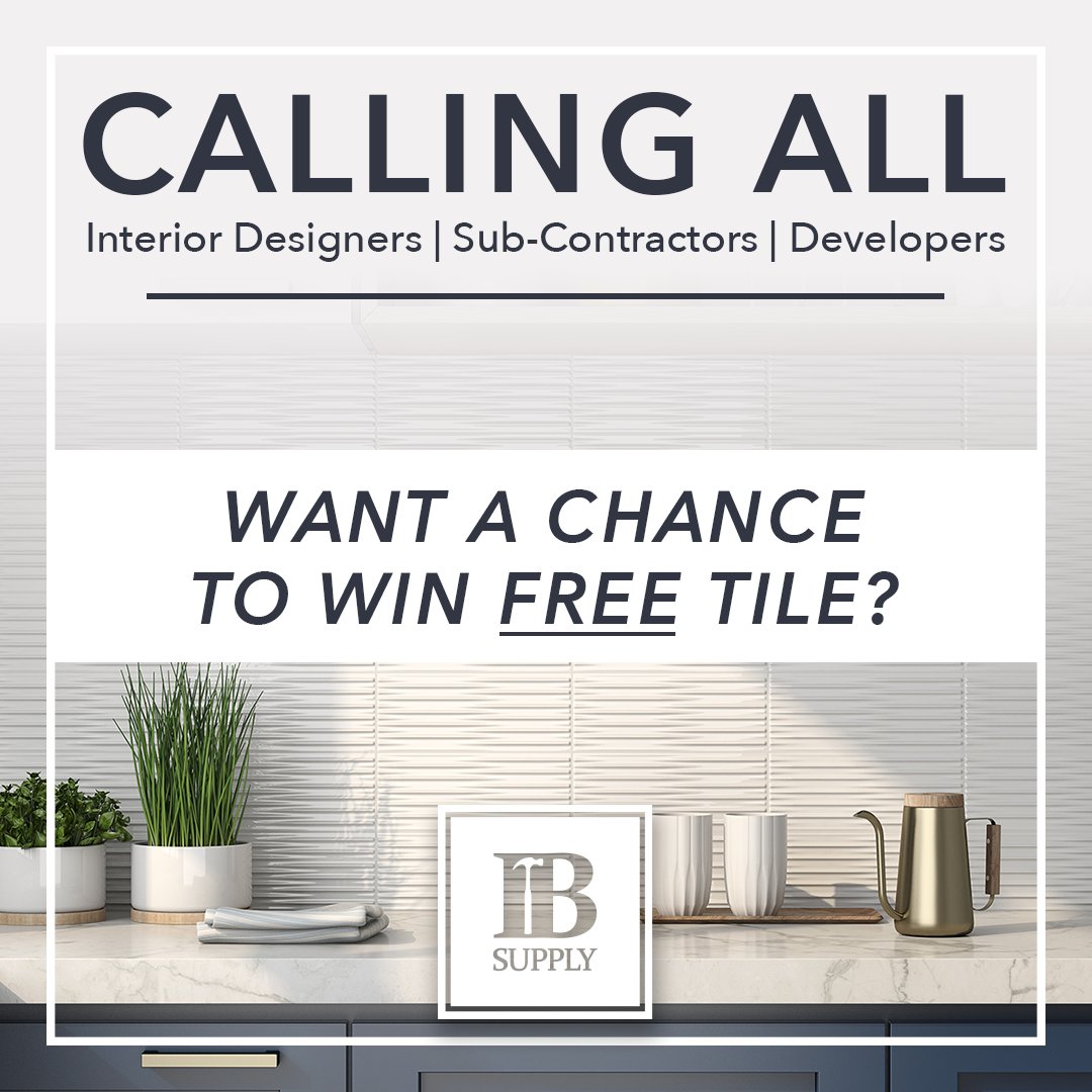dynamic_stone's tweet photo. 🚨 17 DAYS LEFT TO ENTER! 🚨

You can be the winner of FREE tile valued at $250! To find out more information on contest details and rules, visit IB Supply on Facebook at https://t.co/T3aZNWPLh3

Best of luck to everyone!
.
.
.
#IBSupply #DynamicStone #Tuffplank #InteriorDesign https://t.co/ZQrjMmRXWe