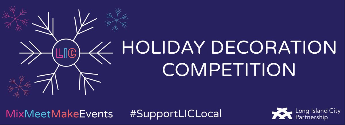 LICPartnership's tweet photo. Have you seen any of the holiday decorations that are a part of our competition yet? Check them out in the neighborhood and be sure to vote for your favorite! Voters will be entered into a raffle to win 2 JetBlue roundtrip tickets. #SupportLICLocal https://t.co/O4LOmocMQO