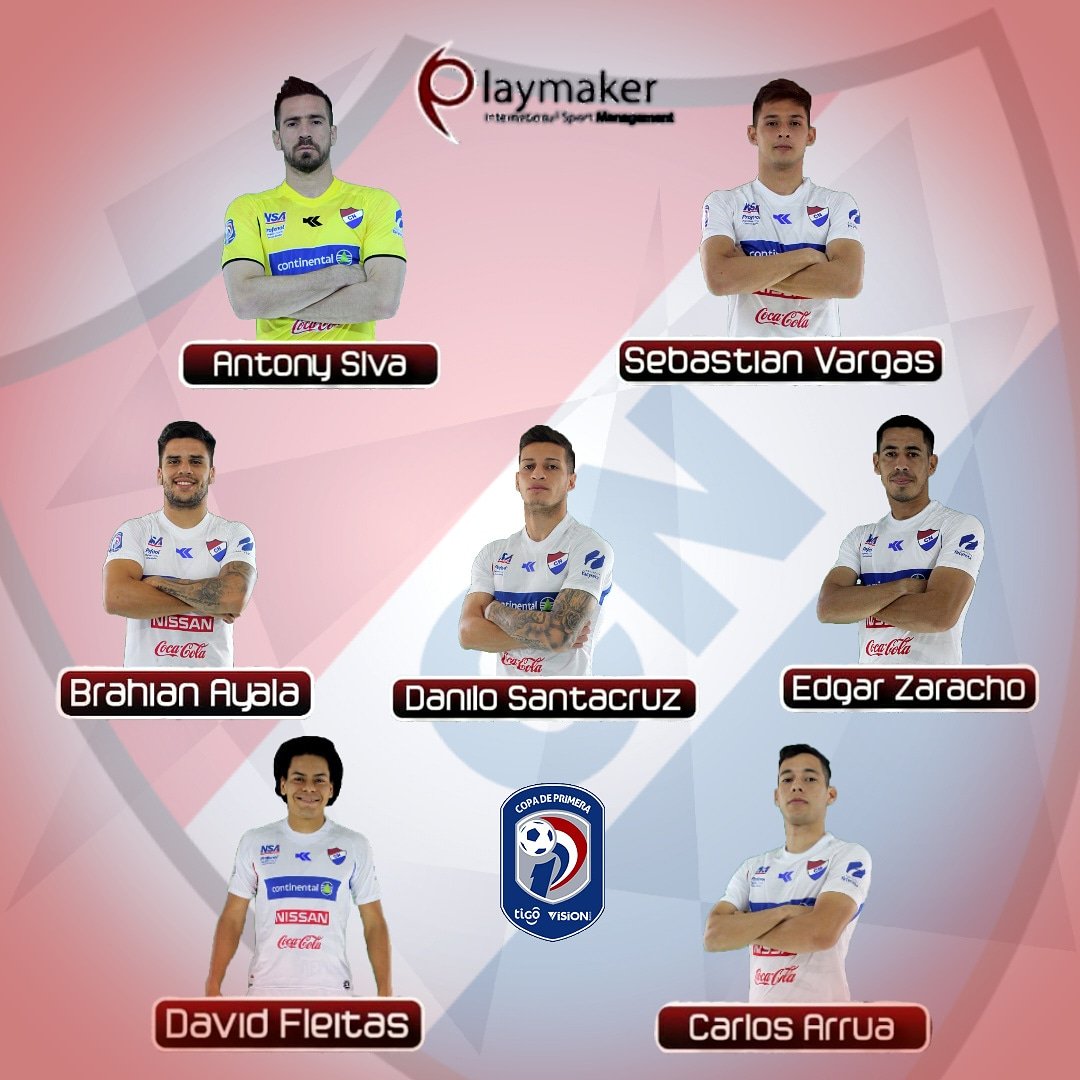 Nuestros representados <a href="/as_silva12/">Antony Silva</a>, @Edgarzaracho_20, <a href="/carsebas10/">Carlos Sebastian</a>, <a href="/daniloDS10/">ᴅᴀɴɪʟᴏ ꜱᴀɴᴛᴀᴄʀᴜᴢ</a> y David Fleitas serán titulares, mientras que <a href="/Sebasvargass_/">Sebastian</a> y <a href="/ayalabrahian10/">Brahian Ayala</a> serán alternativa en <a href="/clubnacionalpy/">Club Nacional Py</a> frente a <a href="/SoldeAmericapy/">Club Sol de América</a> por los cuartos de final del Torneo Clausura <a href="/CopaDePrimera/">Copa de Primera APF</a>